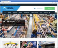 Web corporativa de la empresa Hidralair, dedicada a suministramientos industriales